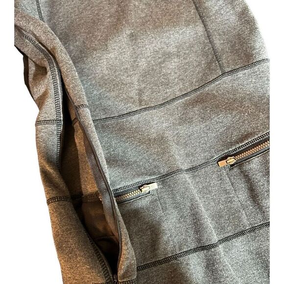 Athleta Womens Strata Ponte Travel Mini Zippered Dress Dark Charcoal Gray XS - Picture 5 of 11